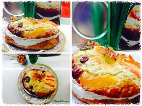 Roscón de Reyes relleno de trufa y nata Roscón de Reyes relleno de trufa y nata