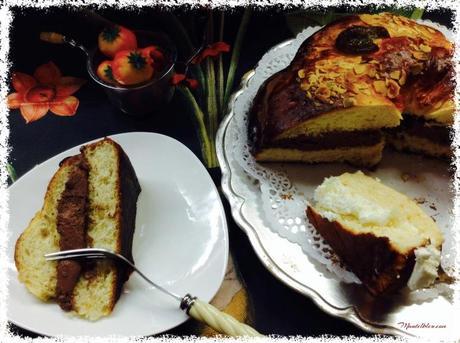 Roscón de Reyes relleno de trufa y nata Roscón de Reyes relleno de trufa y nata