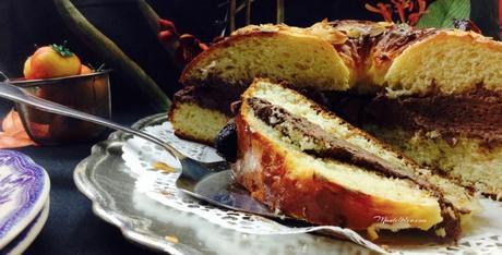 Roscón de Reyes relleno de trufa y nata