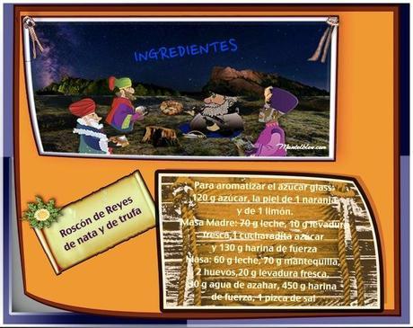 Roscón de Reyes relleno de trufa y nata Roscón de Reyes relleno de trufa y nata