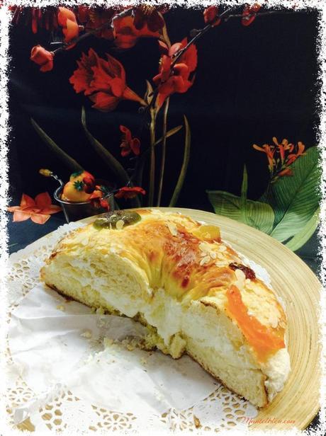 Roscón de Reyes relleno de trufa y nata Roscón de Reyes relleno de trufa y nata