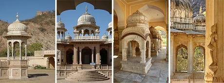 Gaitor, arte funerario en Jaipur