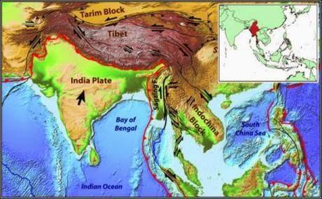 El Himalaya, un accidente de tráfico continental a cámara superlenta