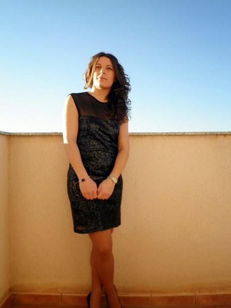 paillettes, nochevieja, look, mi vestido azul, blogger, castellón, blog de moda