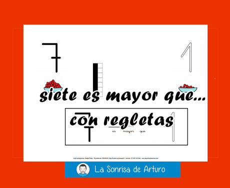Siete mayor que ...con regletas