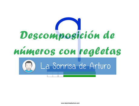 Descomposición de números con regletas.