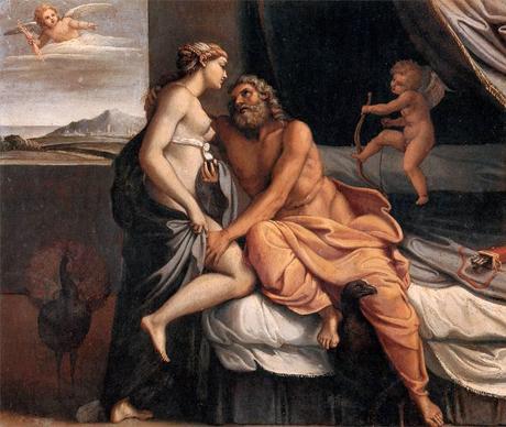 Zeus y Hera de Annibale Carracci