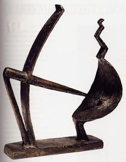Hombre y mujer de Giacometti