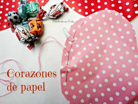 Corazón de papel dulce