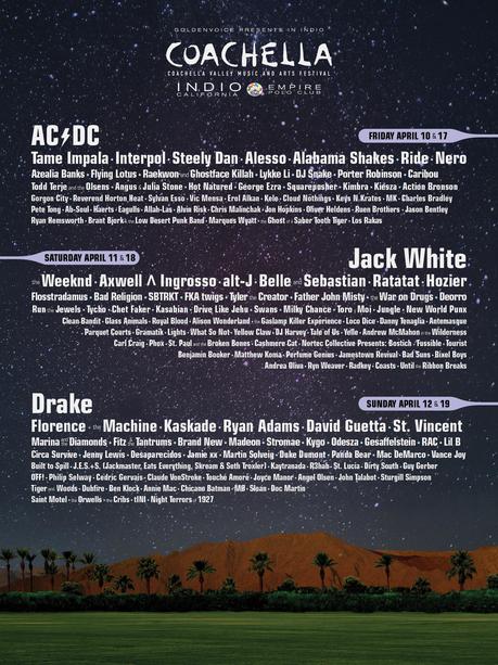 El Line up oficial de Coachella 2015 ha sido revelado ¡y con sold out incluido!