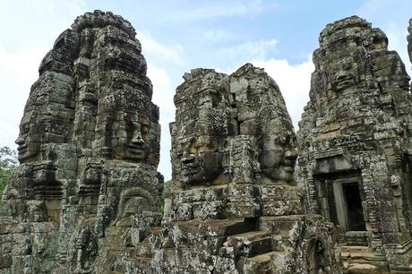 Bayon -- A temple called Bayonne, Angkor Thom, the Angkor complex, Siem Reap, Cambodia