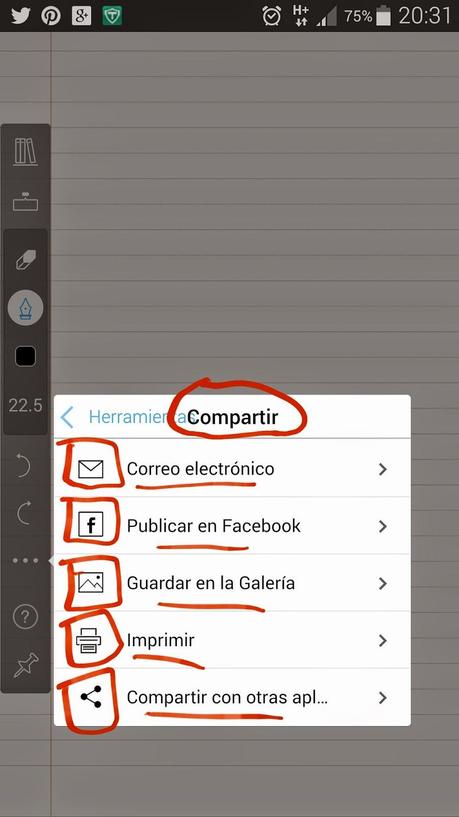 INKredible. Buena aplicación para escribir con el dedo o un pen