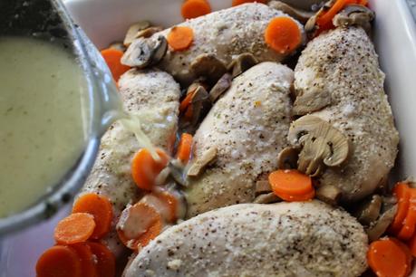 Pechugas en salsa de cebolla