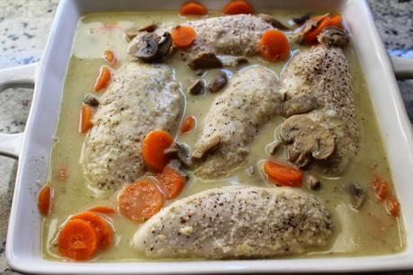 Pechugas en salsa de cebolla