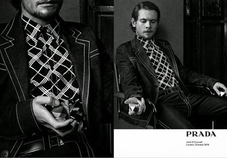 Craig McDean, Hollywood, luxury, Men, menswear, moda hombre, moda masculina, Prada, Spring 2015, spring summer, style, Suits and Shirts, Ansel Elfort, Ethan Hawke, Miles Teller, Jack O'Connell,