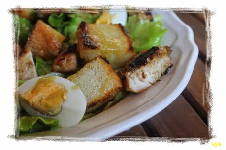 Ensalada Cesar de pollo a la parrilla... volvemos a la rutina