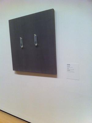 Detalle de la exposición de Yoko Ono en el Guggenheim e Bilbao