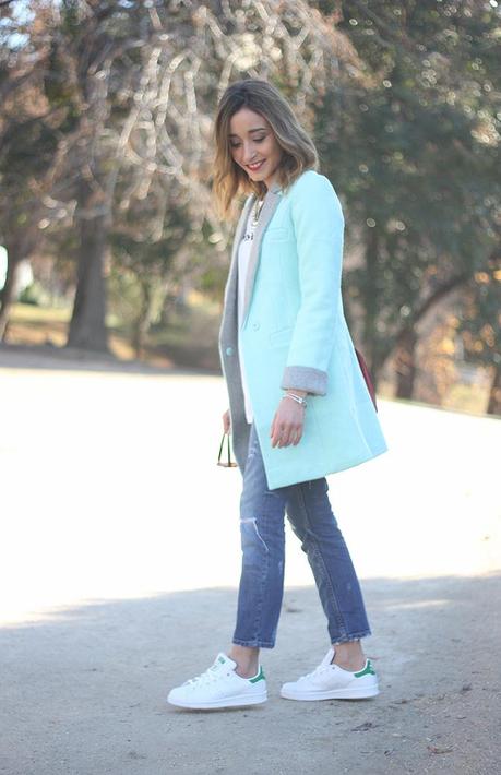 Adidas Stan Smith and Green Coat02