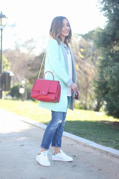 Adidas Stan Smith and Green Coat04