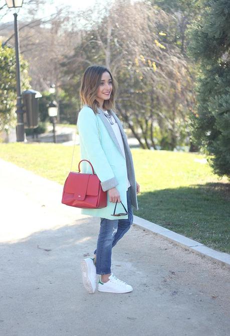 Adidas Stan Smith and Green Coat03