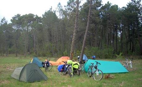 Consejos para acampar durante una ruta cicloturista