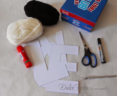 DIY Letras forradas de lana