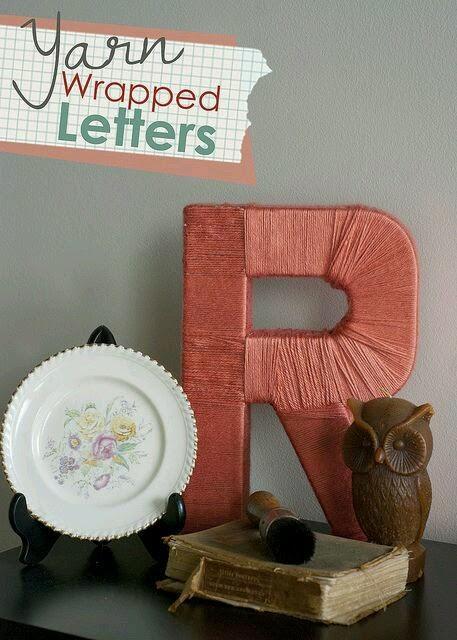 DIY Letras forradas de lana