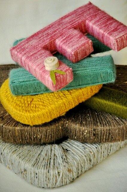 DIY Letras forradas de lana