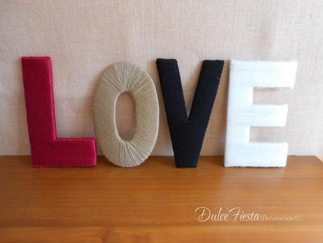 DIY Letras forradas de lana