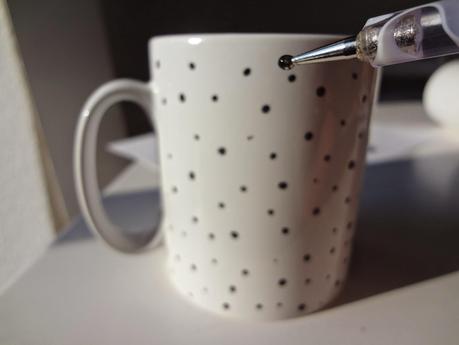 DIY Cubre tazas punto y ganchillo + tazas pintadas a mano