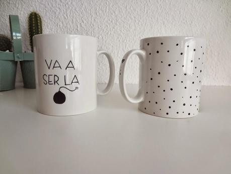 DIY Cubre tazas punto y ganchillo + tazas pintadas a mano