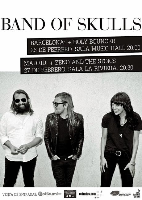 Cambio de fechas:Band of Skulls EN DIRECTO EN ESPAÑA‏