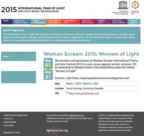 Grito de Mujer 2015 se suma al IYL2015