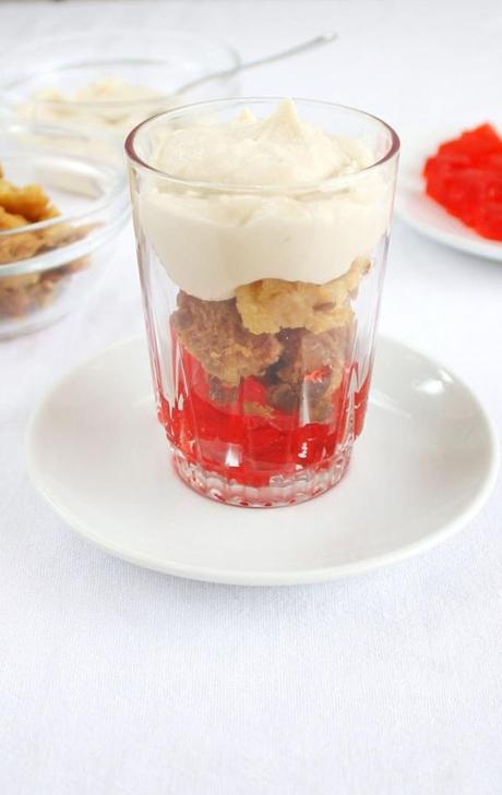 Trifle de Panetón y Fresas
