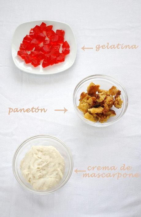 Trifle de Panetón y Fresas