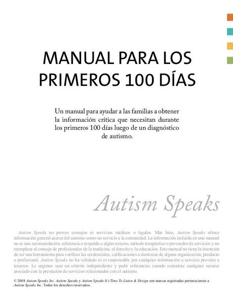 (PDF) Autismo: Manual de los 100 primeros días