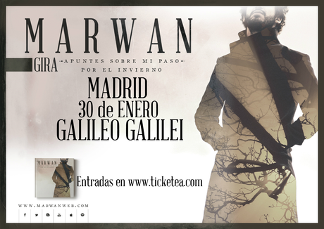 MARWAN EN MADRID EL 30 DE ENERO: SALA GALILEO GALILEI