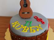 Tarta fondant xilofono guitarra