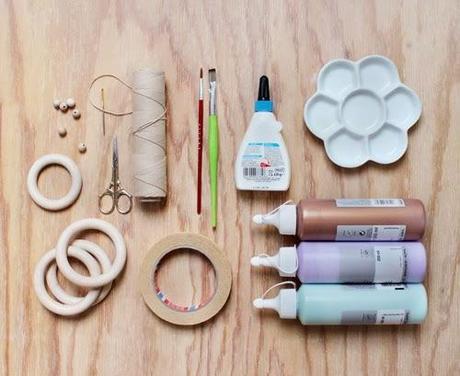 DIY MACETAS COLGANTES CON ANILLAS DE MADERA