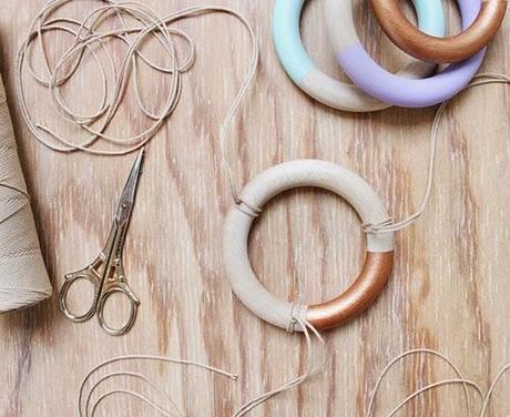 DIY MACETAS COLGANTES CON ANILLAS DE MADERA