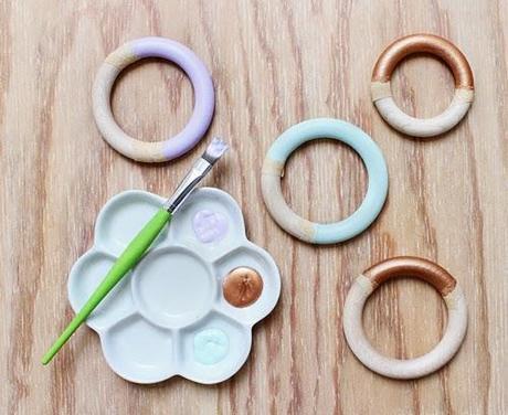 DIY MACETAS COLGANTES CON ANILLAS DE MADERA