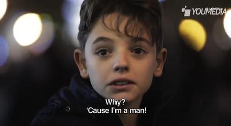 Una Web italiana muestra la reacción de varios niños a la violencia de género.