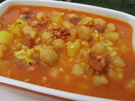 Potaje de invierno al azafrán