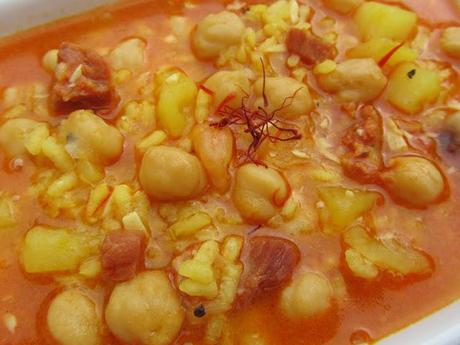 Potaje de invierno al azafrán