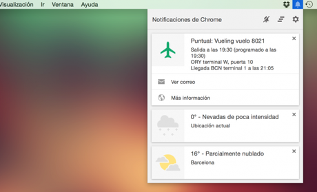Cómo quitar el icono de notificaciones de Chrome