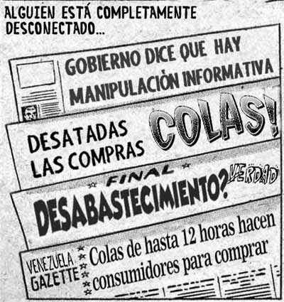 front page comic - Venezuela colas