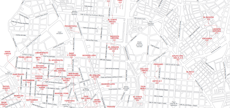 Mapa de las Librerías de Madrid