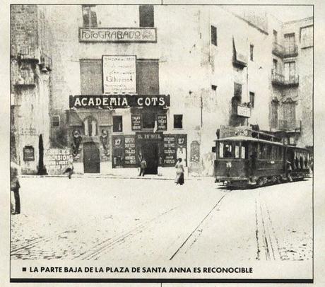 PLAÇA SANTA ANNA,1879, ACADEMIA COST, BARCELONA...EN LA BARCELONA DE ABANS, D' AVUI I DE SEMPRE...12-01-2015...!!!