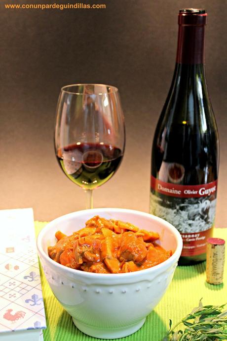 Sauté de veau marengo (Estofado oscuro de ternera de Julia Child)