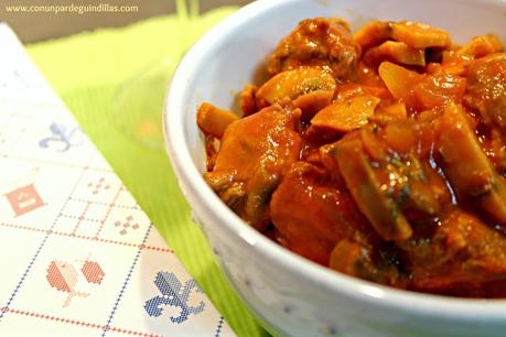 Sauté de veau marengo (Estofado oscuro de ternera de Julia Child)